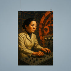 Chien Shiung Wu at cyclotron controls poster 9