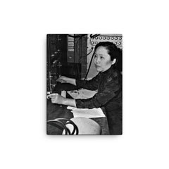 Chien-Shiung Wu canvas print on a plain backdrop in size 12"x16".