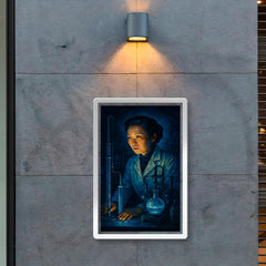 Chien Shiung Wu in midnight laboratory glow poster 2