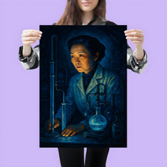 Chien Shiung Wu in midnight laboratory glow poster 3