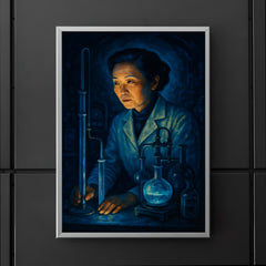 Chien Shiung Wu in midnight laboratory glow poster 5