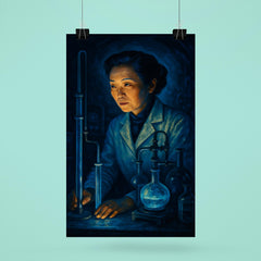 Chien Shiung Wu in midnight laboratory glow poster 6