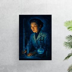 Chien Shiung Wu in midnight laboratory glow poster 7