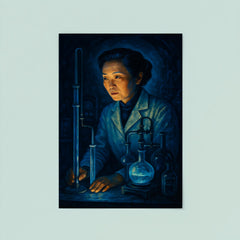 Chien Shiung Wu in midnight laboratory glow poster 8