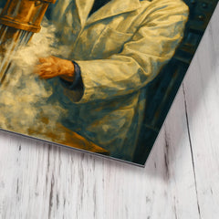 Chien Shiung Wu in the low temperature lab metal print mockup