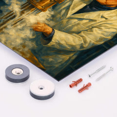 Chien Shiung Wu in the low temperature lab metal print mockup