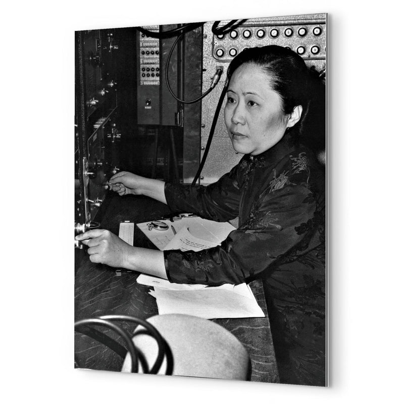 Chien-Shiung Wu metal print mockup
