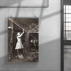 Child Trying to Cut a Sun Beam, 1886 poster 4