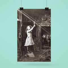 Child Trying to Cut a Sun Beam, 1886 poster 6