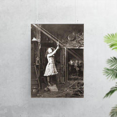 Child Trying to Cut a Sun Beam, 1886 poster 7