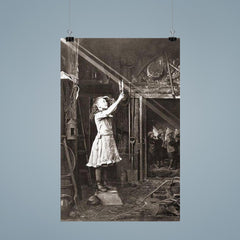 Child Trying to Cut a Sun Beam, 1886 poster 9
