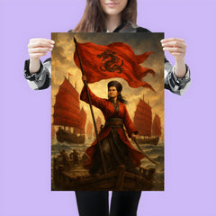 Ching Shih commanding the red flag fleet poster 3