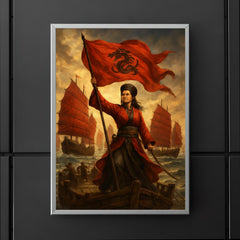 Ching Shih commanding the red flag fleet poster 5