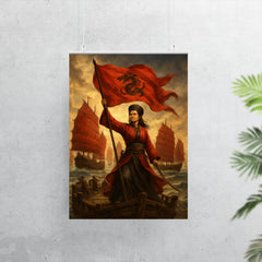 Ching Shih commanding the red flag fleet poster 7