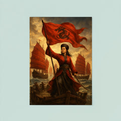 Ching Shih commanding the red flag fleet poster 8