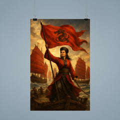 Ching Shih commanding the red flag fleet poster 9