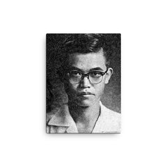 Chit Phumisak canvas print on a plain backdrop in size 12"x16".