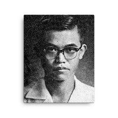 Chit Phumisak canvas print on a plain backdrop in size 16"x20".