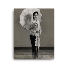 Chitra Dewi canvas print on a plain backdrop in size 16"x20".