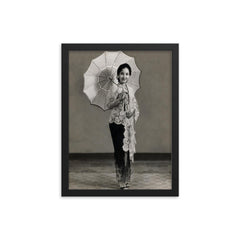 Chitra Dewi framed print on a plain backdrop in size 12"x16".