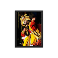 Chittani Ramachandra Hegde framed print on a plain backdrop in size 12"x16".