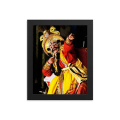 Chittani Ramachandra Hegde framed print on a plain backdrop in size 8"x10".