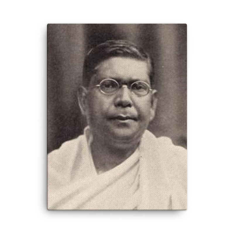 Chittaranjan Das canvas print on a plain backdrop in size 18
