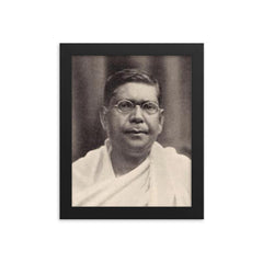 Chittaranjan Das framed print on a plain backdrop in size 8"x10".