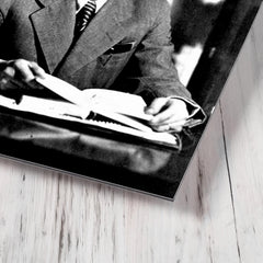 Chiune Sugihara metal print mockup