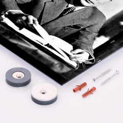 Chiune Sugihara metal print mockup