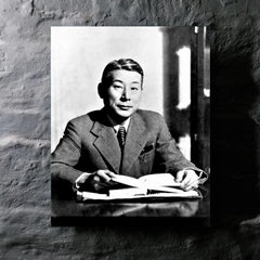 Chiune Sugihara metal print mockup