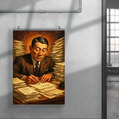 Chiune Sugihara writing visas nonstop poster 4