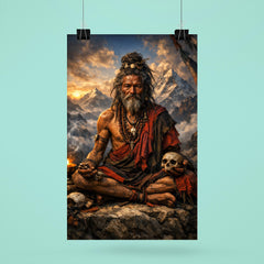 Chögyam Trungpa style avoided ancient Kagyu yogi poster 6