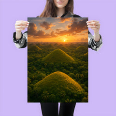 Chocolate Hills Bohol Philippines poster 3