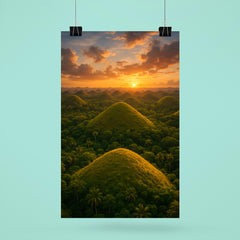 Chocolate Hills Bohol Philippines poster 6