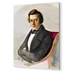 Chopin metal print mockup
