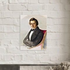 Chopin metal print mockup