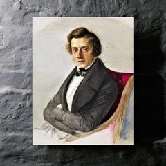 Chopin metal print mockup