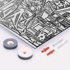 Chretien de Troyes metal print mockup