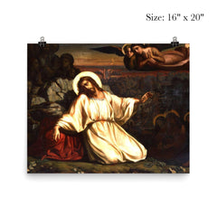 Christ in the Garden of Gethsemane by Louis Janmot, 1840 poster 2