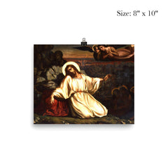 Christ in the Garden of Gethsemane by Louis Janmot, 1840 poster 4