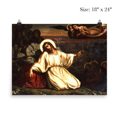 Christ in the Garden of Gethsemane by Louis Janmot, 1840 poster 5