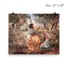 Christ in the Home of Martha and Mary by Genrikh Semiradsky, 1886 poster 2