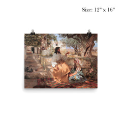 Christ in the Home of Martha and Mary by Genrikh Semiradsky, 1886 poster 3