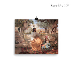 Christ in the Home of Martha and Mary by Genrikh Semiradsky, 1886 poster 4