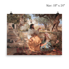 Christ in the Home of Martha and Mary by Genrikh Semiradsky, 1886 poster 5