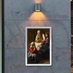 Christ in the House of Martha and Mary by Johannes Vermeer poster 2
