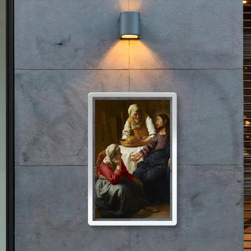 Christ in the House of Martha and Mary by Johannes Vermeer poster 2