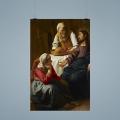 Christ in the House of Martha and Mary by Johannes Vermeer poster 9
