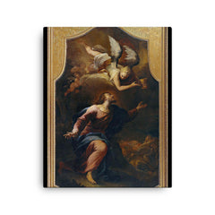 Christ on the Mount of Olives by Peter Strudel, 1712 canvas print on a plain backdrop in size 16"x20".